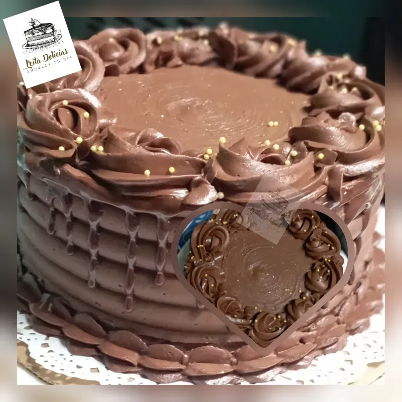 Torta de Ganache de Chocolate de 21cm 