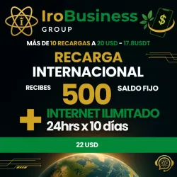 Recarga Internacional con Bono