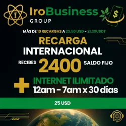 Rercarga Internacional con Bono