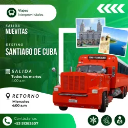 Viajes Interprovinciales (Nuevitas-Santiago de Cuba)