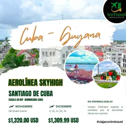 Cuba - Guyana (Salida desde Santiago de Cuba)