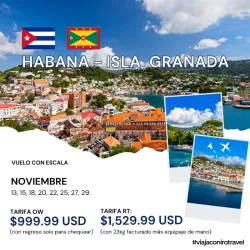 Viaje Habana - Isla Granada