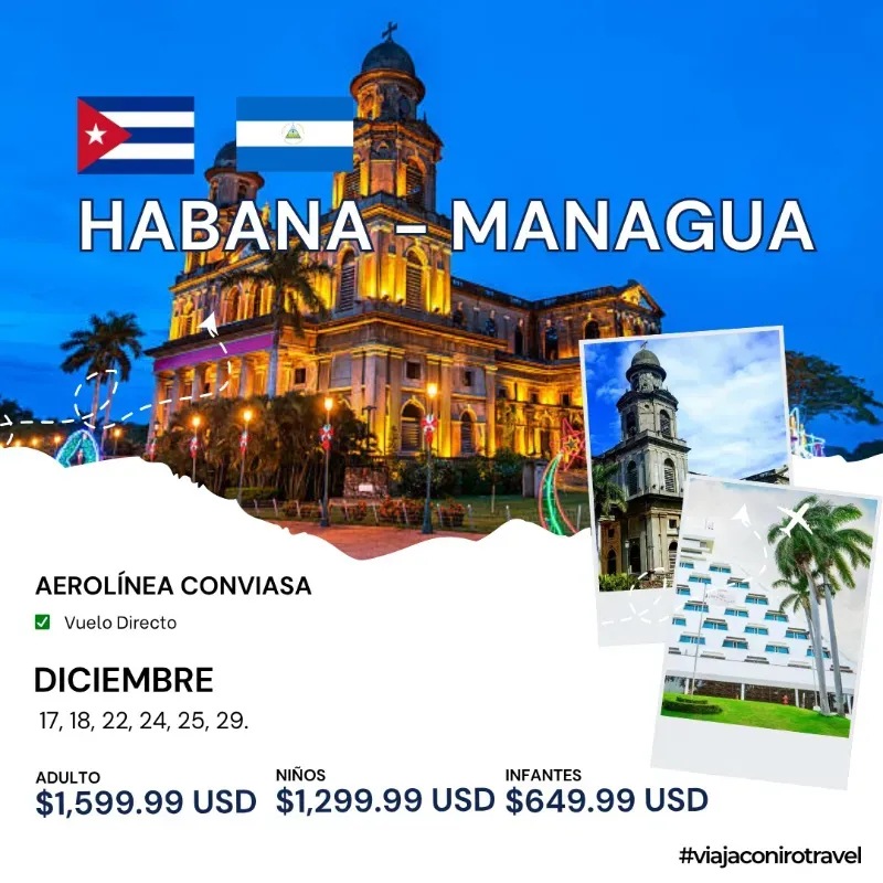 Viaje Habana – Managua