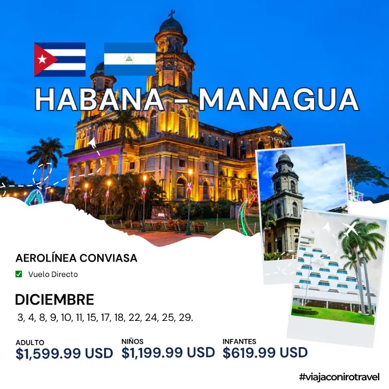 Viaje Habana – Managua
