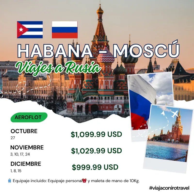 Viaje Habana - Moscú