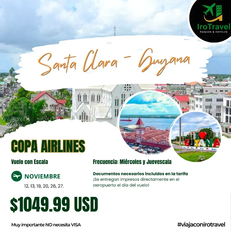 Viaje Santa Clara - Guyana