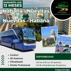Viajes Interprovinciales (Habana-Nuevitas)(Nuevitas-Habana)