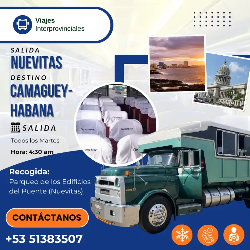 Viajes Interprovinciales (Nuevitas-Camaguey-Habana)