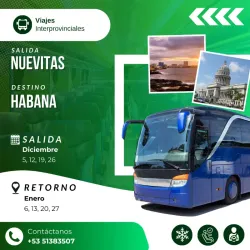 Viajes Interprovinciales (Nuevitas-Habana)