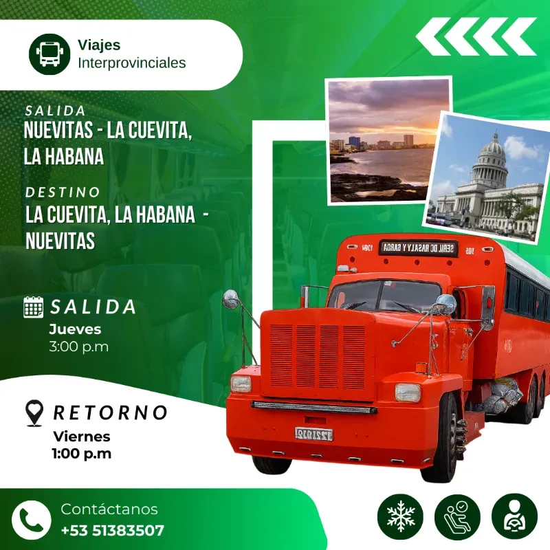 Viajes Interprovinciales (Nuevitas-La Cuevitas/Habana)