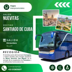 Viajes Interprovinciales (Nuevitas-Santiago de Cuba)