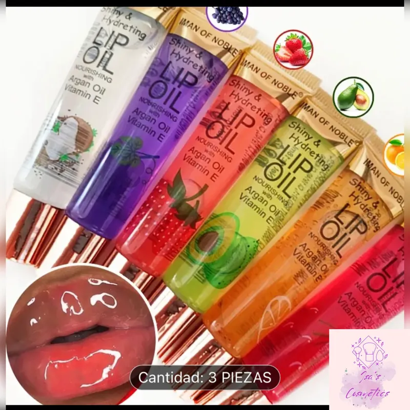 Gloss transparente de frutas con vitamina E 