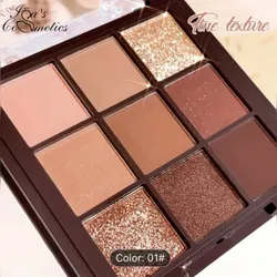 Paleta de sombras 9 colores 