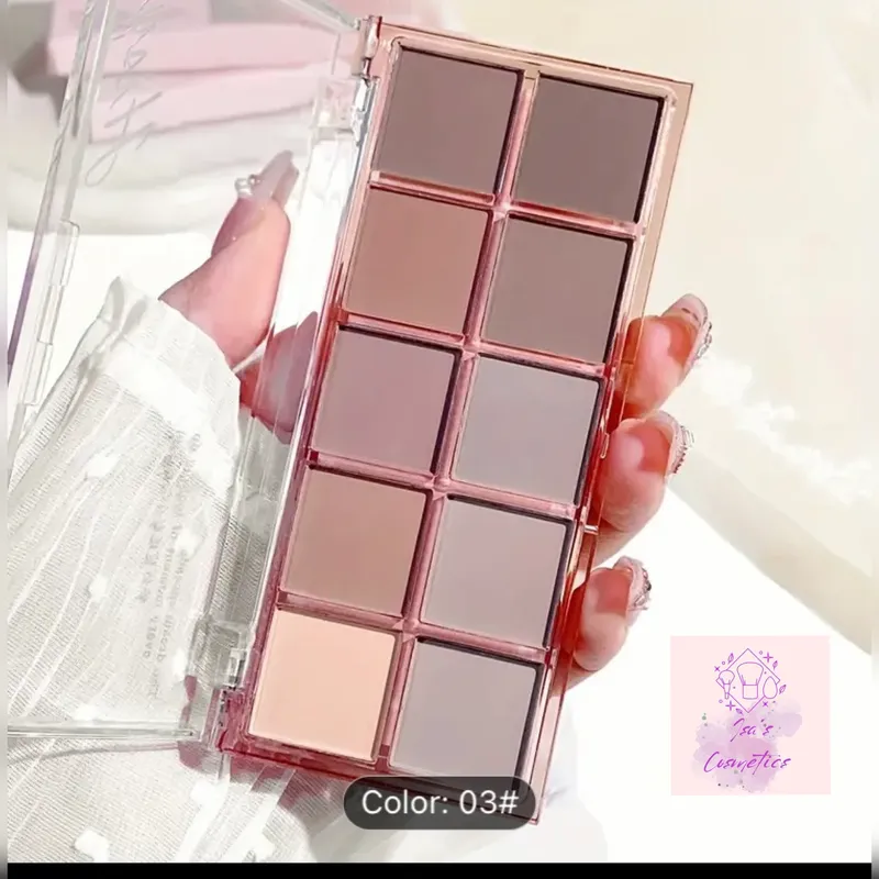 Paletas de sombras de 10 colores 