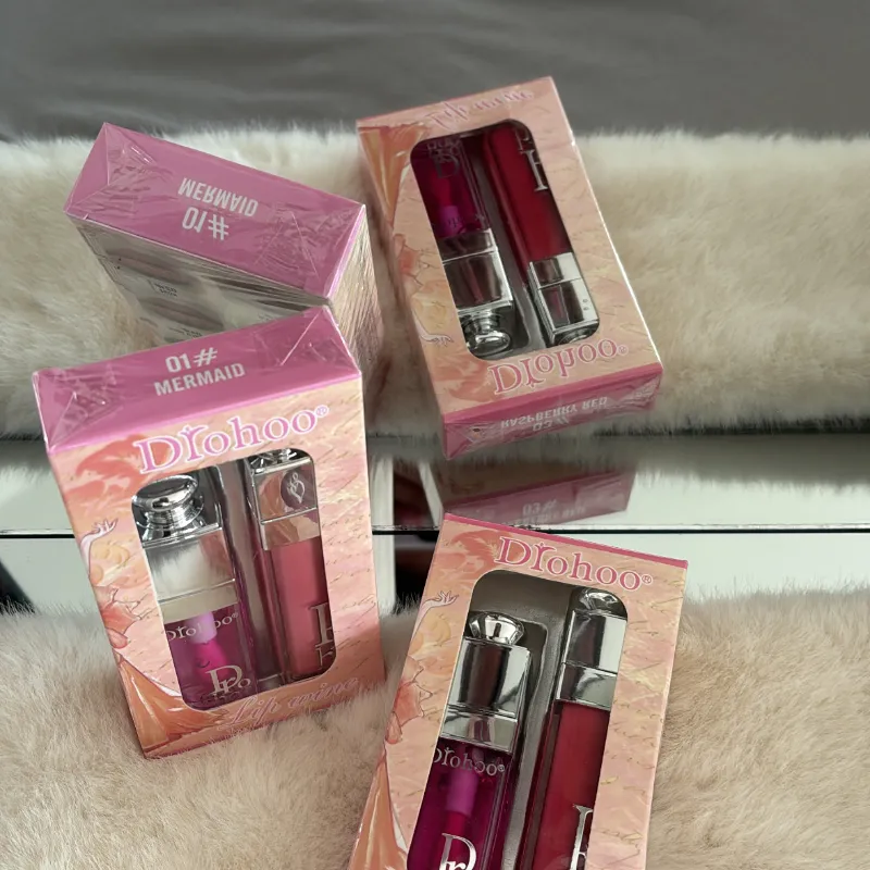Set lip gloss estilo Dior
