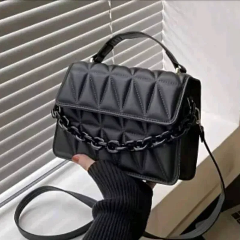 Cartera Negra con Cadena