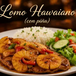 Lomo ahumado estilo hawaiano