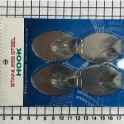  989 - 4 acero inoxidable con cuatro ganchos  201 materiales  5,5x3,5cm  4pc / Caja  240caja / Caja