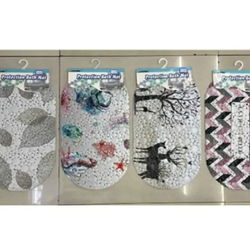  Alfombra  34*64cm, mezcla de colores, 340g, PVC  1pc/tarjeta caída