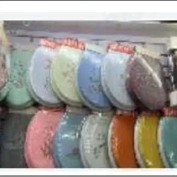  Almohadilla de inodoro bordado  Esponja de PVC +, mezcla aleatoria de 6 colores,  36 * 43 * 4cm  Blister 
