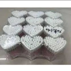 bastoncillos de algodón  Doble cabeza, 7,5 cm  64pcs / barril, 12 barriles / blister 