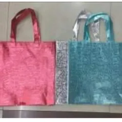  Bolso de mano, tela no tejida, nuevo material  110g tela no tejida, 35 * 32 * 10cm, mezcla de 4 5 colores, 12pcs / opp
