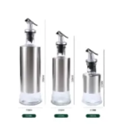 Botella con boquilla; 500 ml, 520g, Acero inoxidable con vidreo, 1pc/caja