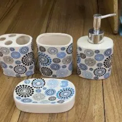  botella dispensadora ； Cerámica, 16 * 7.5 * 5.7cm, mezcla de tres  colores  1set/caja