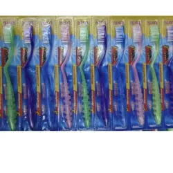  Cepillo de dientes;  Cabello duro, 18,5 cm; JSJ-220  12 piezas / tarjeta