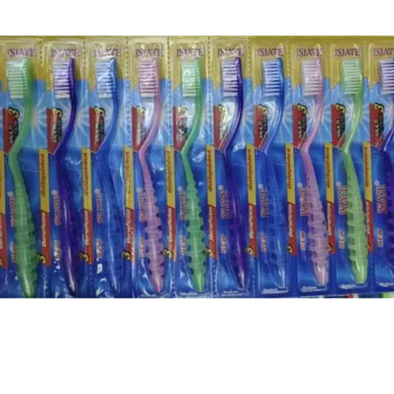  Cepillo de dientes;  Cabello duro, 18,5 cm; JSJ-220  12 piezas / tarjeta