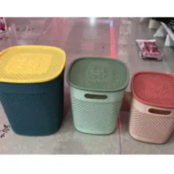  Cesta de almacenamiento de plástico, color  mixto, 20 * 21 cm, 193 gOpp