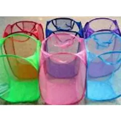  CESTA PARA LA ROPA SUCIA;  40 * 40 * 70CM, POLIÉSTER;  MEZCLA DE 4 - 5 COLORES, 1 PIEZA /BOLSA  PLÁSTICA;