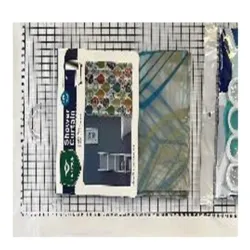 CORTINA DE BAÑO S - 2920  MATERIAL DE POLIETILENO, 180X180CM,  1PIEZA / BOLSA PLÁSTICA