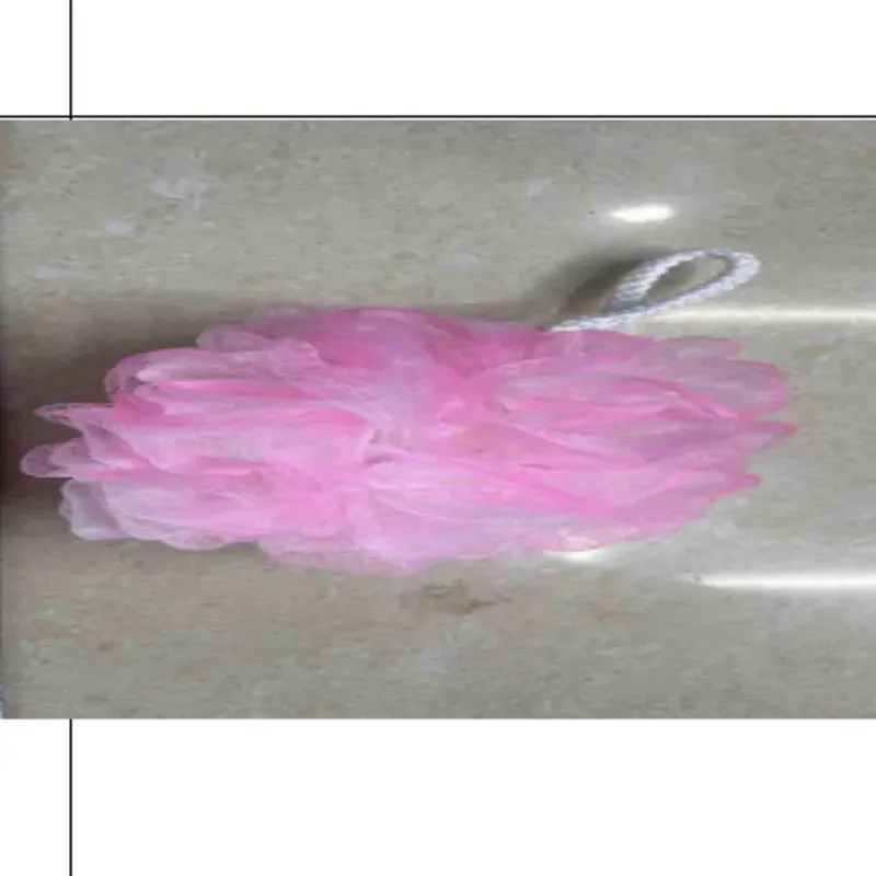  Esponja de baño,  40G, malla fina suave, mezcla de 5-6 colores,  12 piezas / opp