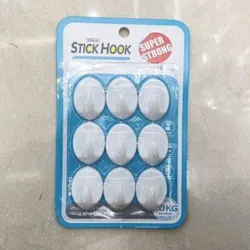 Gancho  6 piezas / tarjeta de succión
