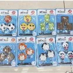  gancho con adhesivo para pared  diseño mixto;  3pzas / tarjeta de succión