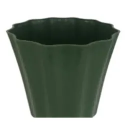 MACETA DE PLÁSTICO, 3866B, EN COLORES  MARRÓN, VERDE, CON BANDEJA INFERIOR,  22,7 * 21 CM, A GRANEL