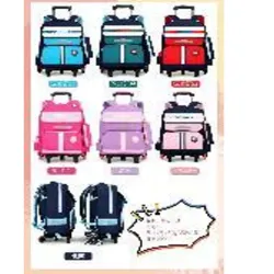  Mochila con ruedas y varilla  expandible.  17 pulgadas, tela oxford  1U / bolsa plástica