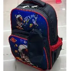  Mochilas con bolsillo delantero  y dibujo de muñecos animados.  15 pulgadas, materiales de  nylon, 35 × 28 × 14,5 cm,  1U / bolsa plástica