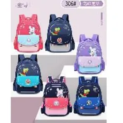 Mochilas con dos bolsillos  delanteros y dibujo de muñecos  animados.  17 pulgadas, tela oxford, 600d,  40 × 30 × 18 cm;  1U / bolsa plástica
