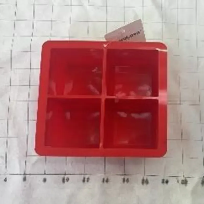  moldes para hielo de silicona  84g, 10.7 * 10.7 * 5.2cm3-4 color mixto 1pc/opp