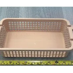  Organizador，cesta rectangular plástica,100g,  27.5*16*7cm.