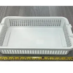  Organizador，cesta rectangular plástica,215g,  35.5*23*7.5cm