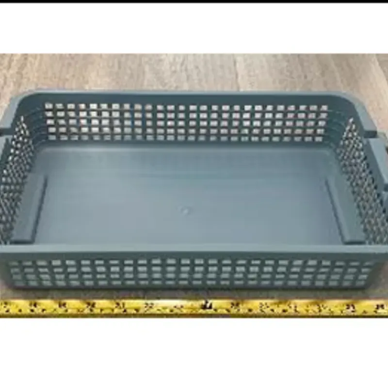  Organizador，cesta rectangular plástica,242g,  42*25.5*8cm.