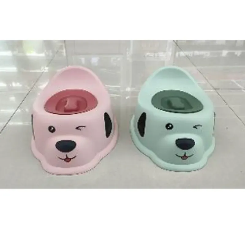  Orinal plástico con tapa diseño de perro,  Color mixto,  35 * 26 * 18cm,  350g