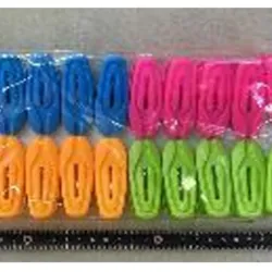  PALITOS DE TENDEDERA PLÁSTICOS  PEQUEÑOS DE VARIOS COLORES ,  20PZAS/BOLSA PLÁSTICA