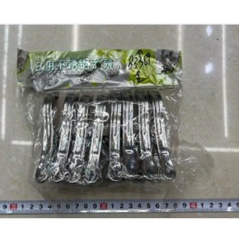  Palitos grandes para colcha, 4.5cmX1cm, acero  inoxidable 201, 6pc/OPP
