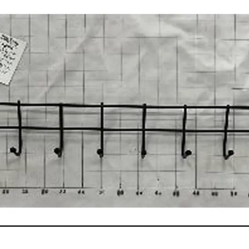  Percha de hierro,  de hierro de pared con 8  ganchos, multiusos  36×10 cm,107 g,