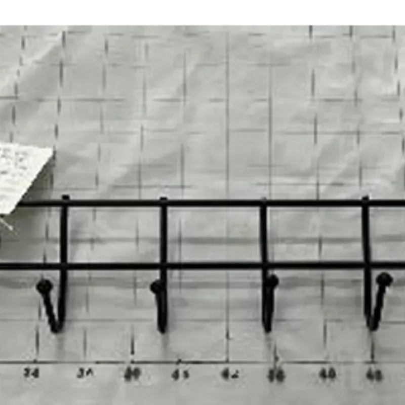  Percha de hierro, de pared, con 6 ganchos,  multiusos  N27,5*9 cm,92g，