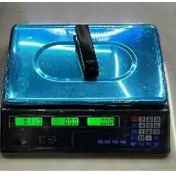 Pesa electrónica recargable, plástico y  hierro,batería de litio， Max40kg,min200g,precisa a 2 gramos,35 * 33 *  10,5 enchufe plano de 110v